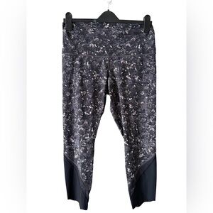 Lululemon Abstract Floral Mesh Panel Leggings – Size 10